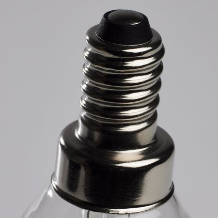 Satco 5.5 Watt B11 LED Lamp, Clear, Candelabra Base, 90 CRI, 2700K, 120 Volts S21273